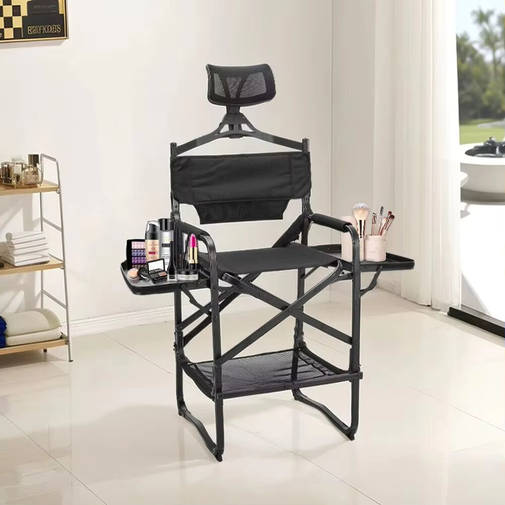 Home Bar Setup - Hoher Regiestuhl, robuster, klappbarer Make-up-Stuhl in
