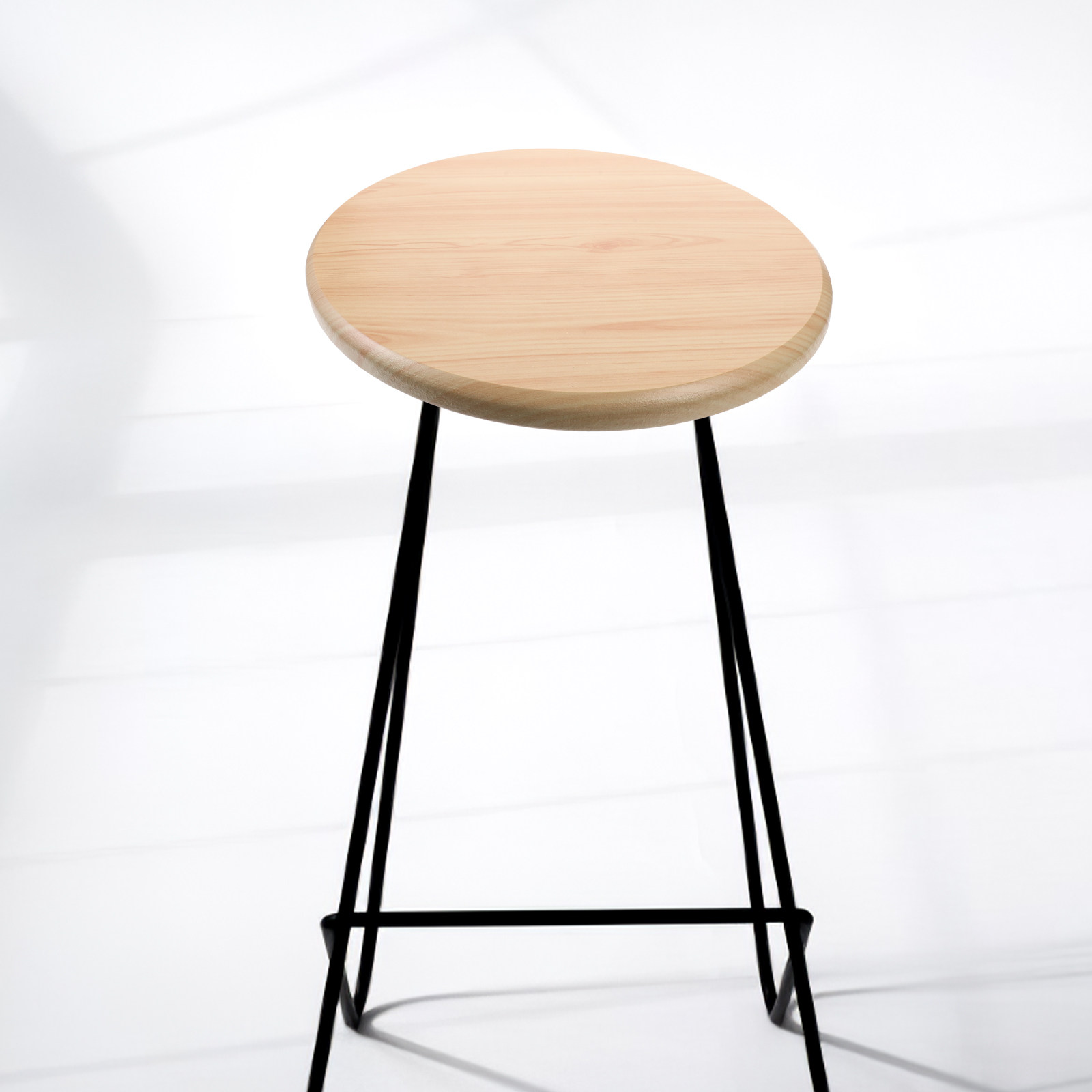 Home Bar Stools - Holzhocker-Sitzersatz, runder Hockerbezug, robuster Stuhlsitz für
