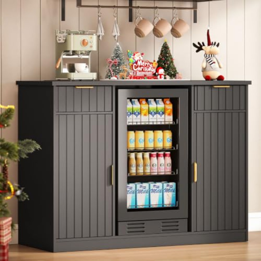 Home Bar And Fridge - 53 cm Kaffeebar-Schrank mit Platz für