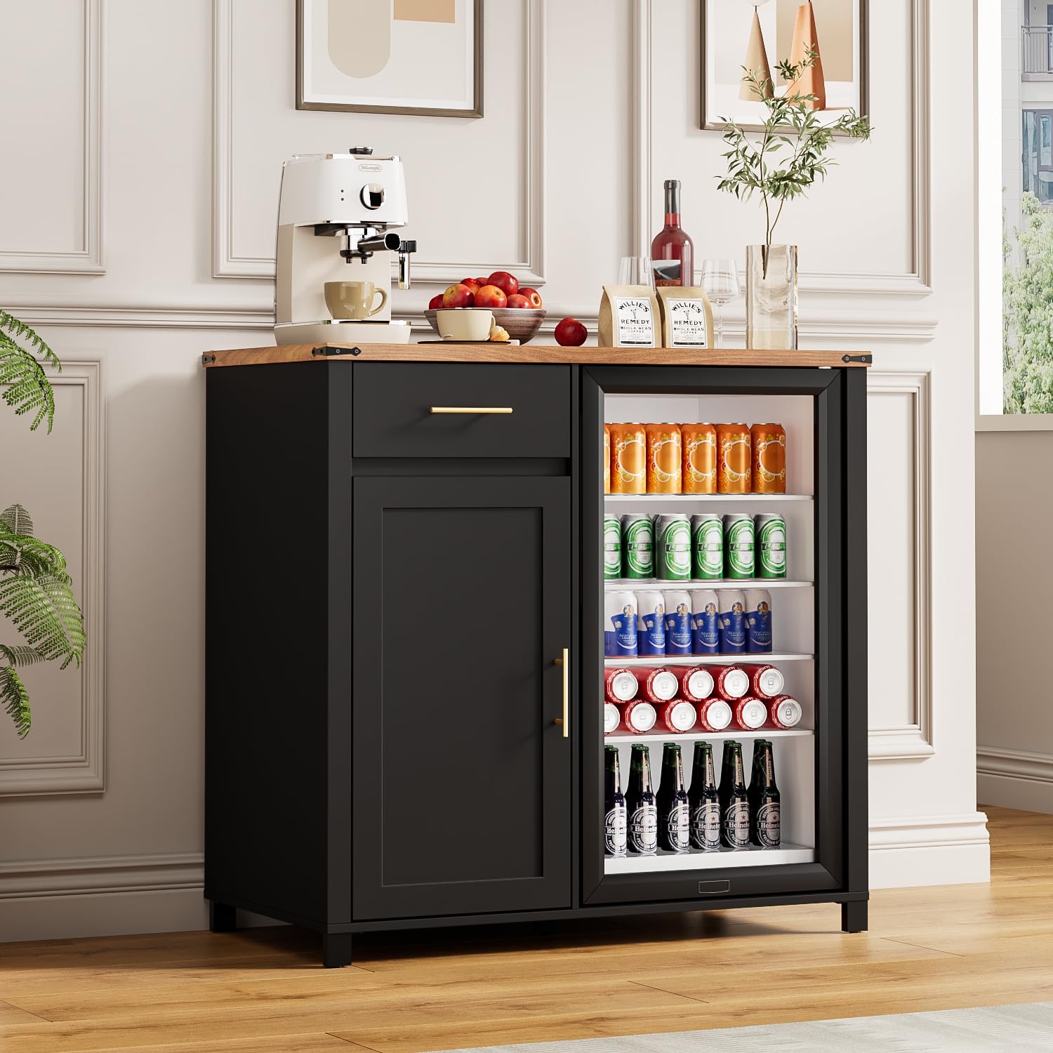 39-Zoll-Kaffeebarschrank mit K – Home Bar And Fridge Bewertung und Preis