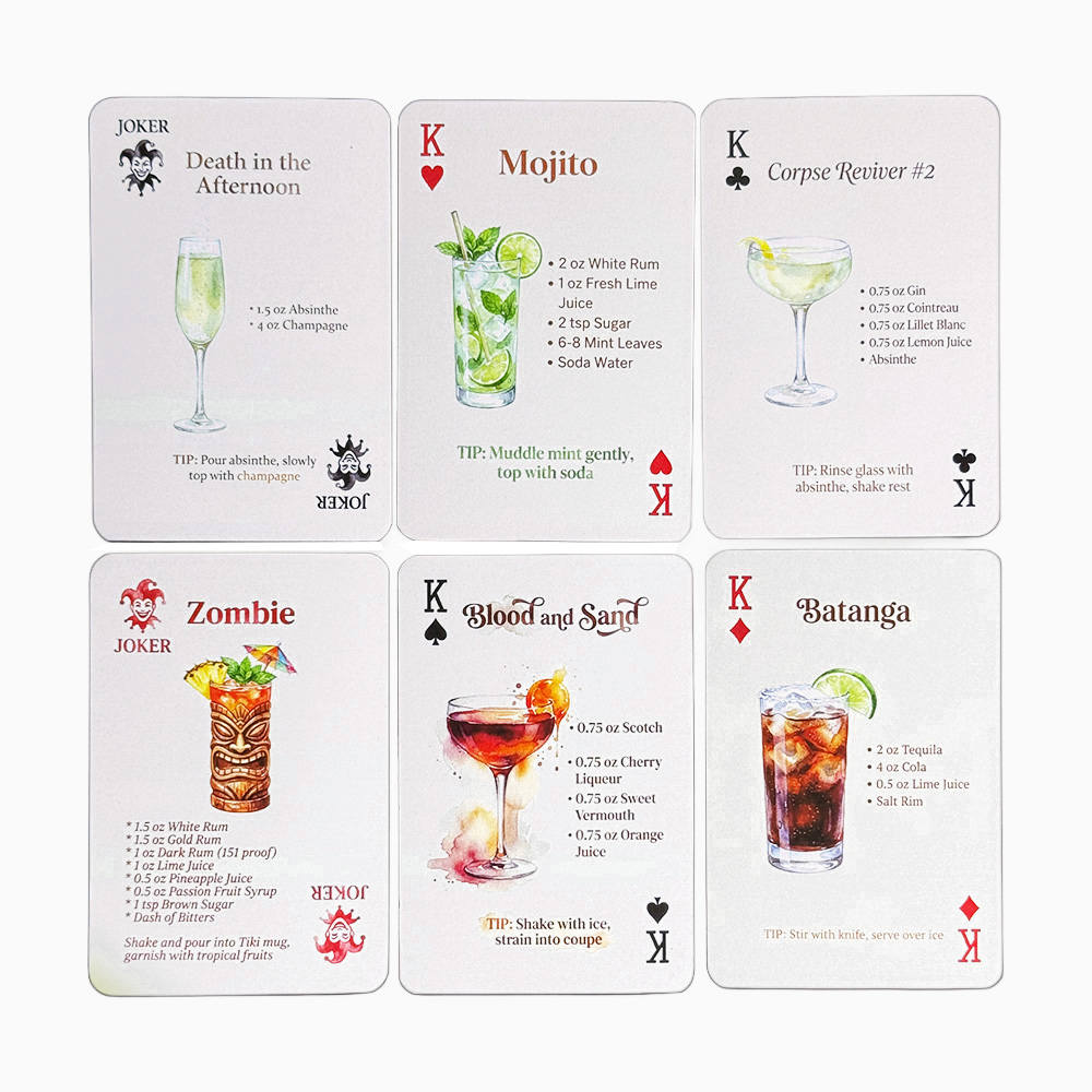 54-Karten-Deck mit Original-Co – Cocktail Recipe Book Bewertung und Preis