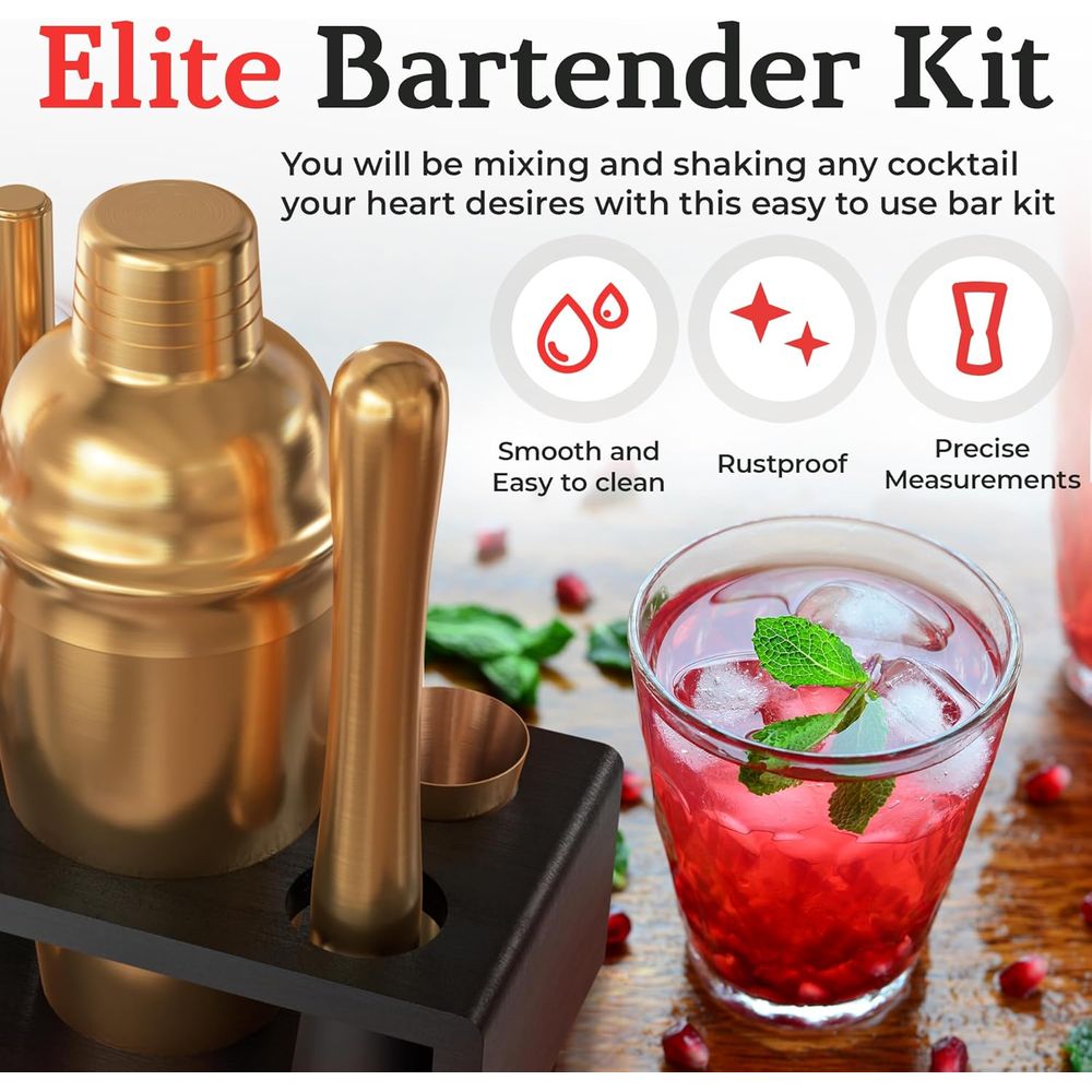 Cocktail-Shaker-Set: Barkeeper – Cocktail Recipe Book Bewertung und Preis