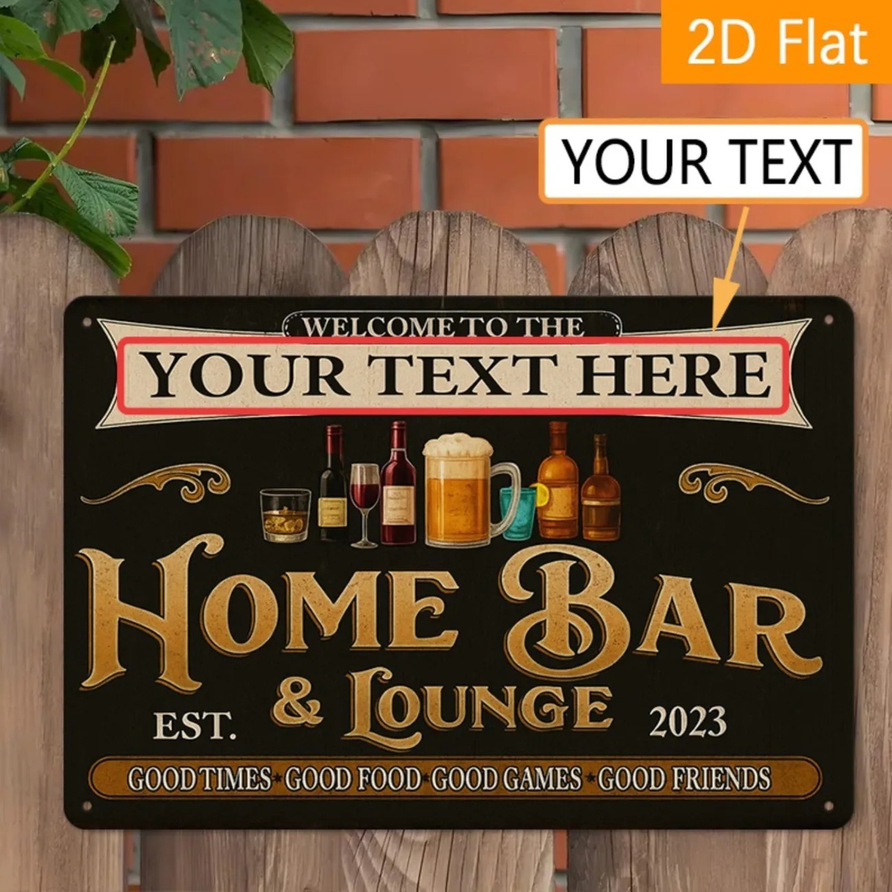 Personalisiertes Metallschild  – Home Bar Signs Bewertung und Preis