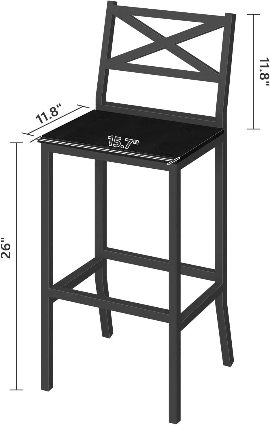 Barhocker, 2er-Set Barstühle m – Home Bar Stools Bewertung und Preis