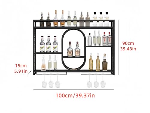 39 Zoll Upgrade Metall-Wandwei – Home Bar Shelves Bewertung und Preis