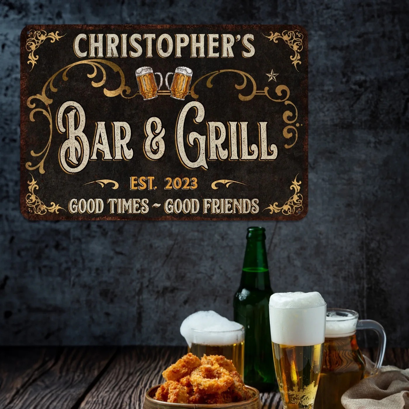 1 Stück personalisiertes Bar-  – Home Bar Signs Bewertung und Preis