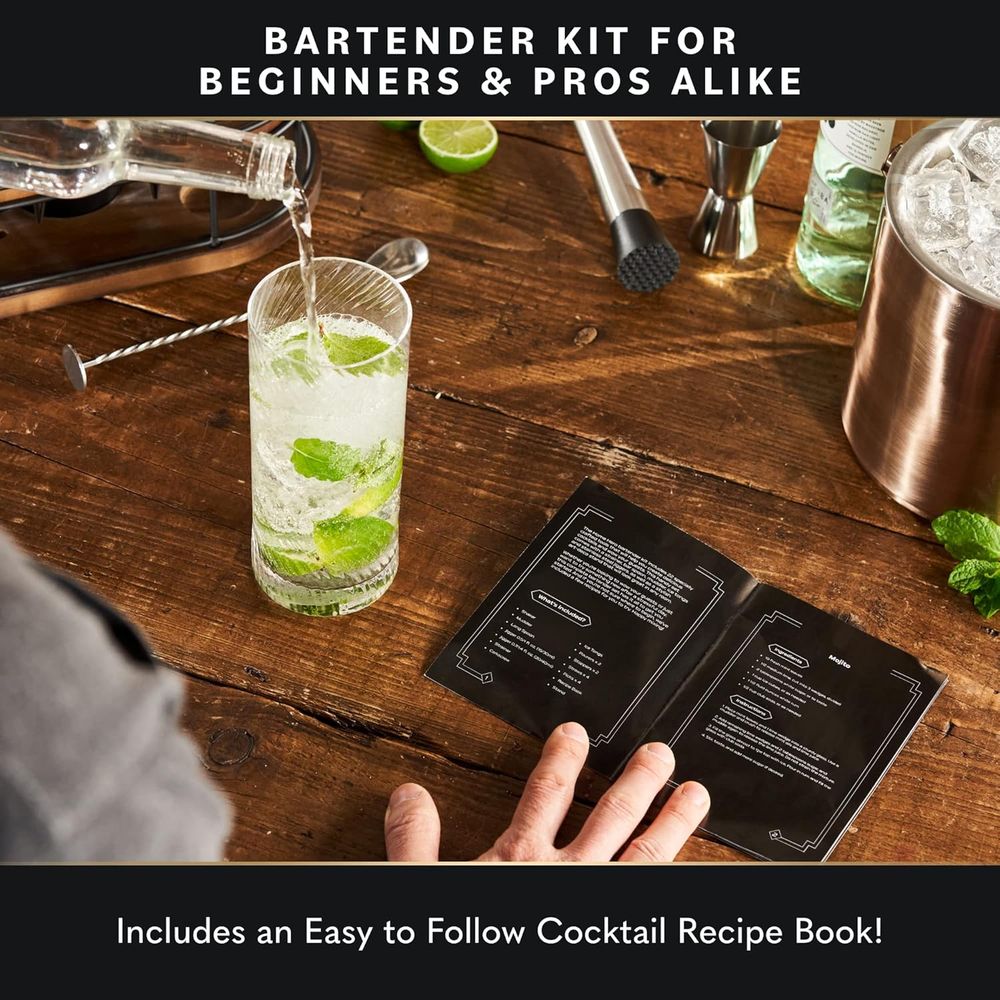 22-teiliges Cocktail-Shaker- u – Cocktail Recipe Book Bewertung und Preis