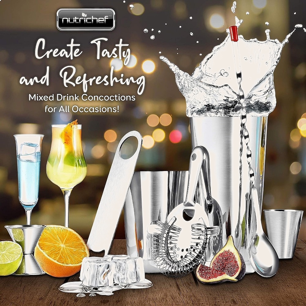 15-teiliges Edelstahl-Cocktail – Cocktail Recipe Book Bewertung und Preis