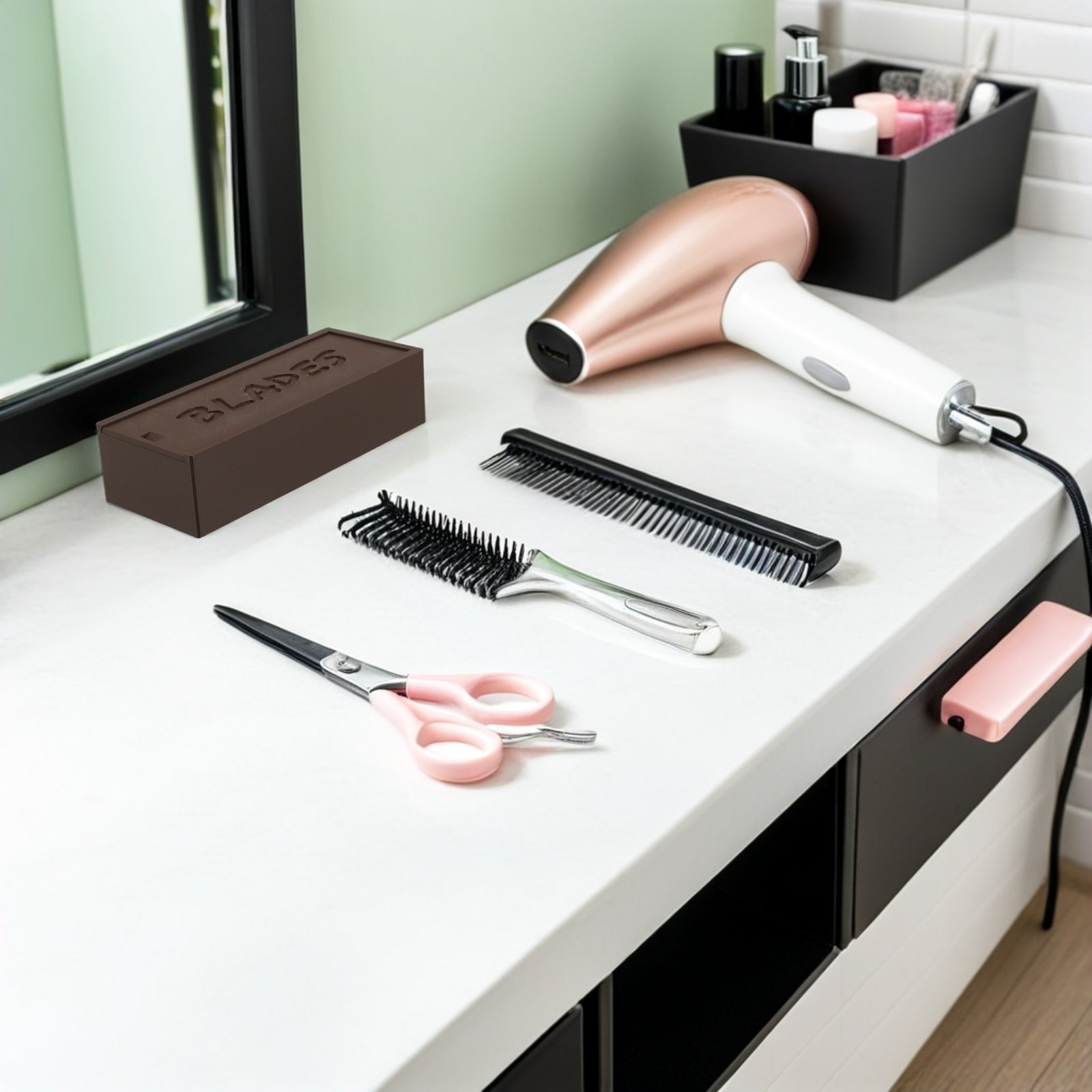 Doppelfach-Aufbewahrungsbox au – Home Barber Bewertung und Preis