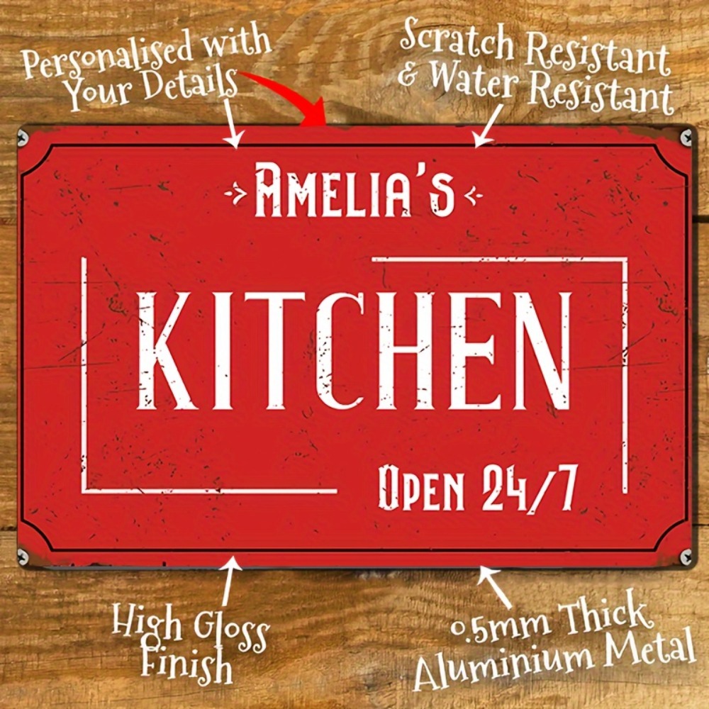 Personalisiertes Küchenwandsch – Home Bar Signs Bewertung und Preis