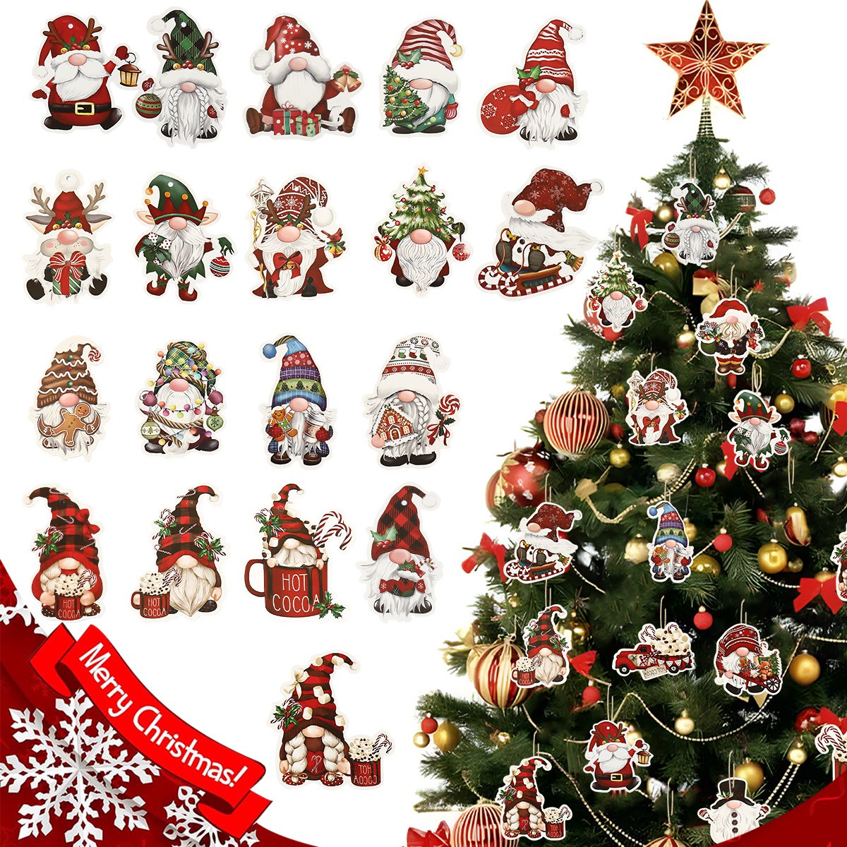 12 stücke Weihnachten Santa Gn – Home Bargains Bewertung und Preis
